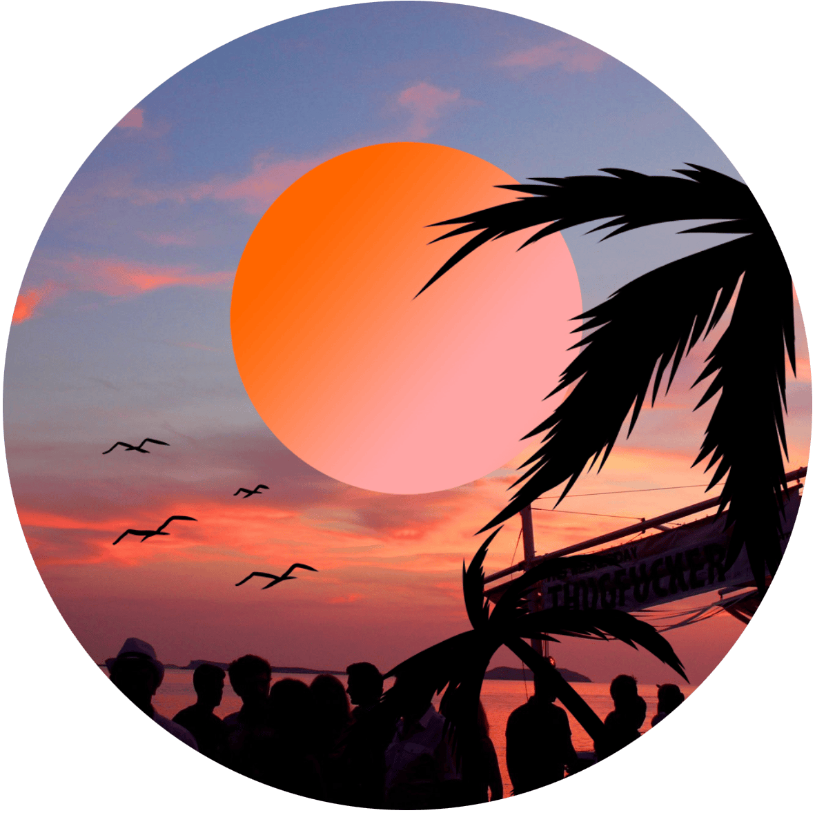 Sunsets and Soundwaves logo